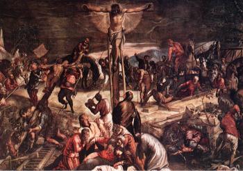 Jacopo Robusti Tintoretto : Crucifixion detail